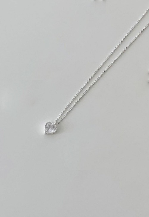 heart necklace (silver925)